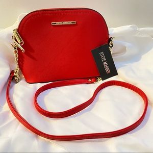 Red Steve Madden cross body purse